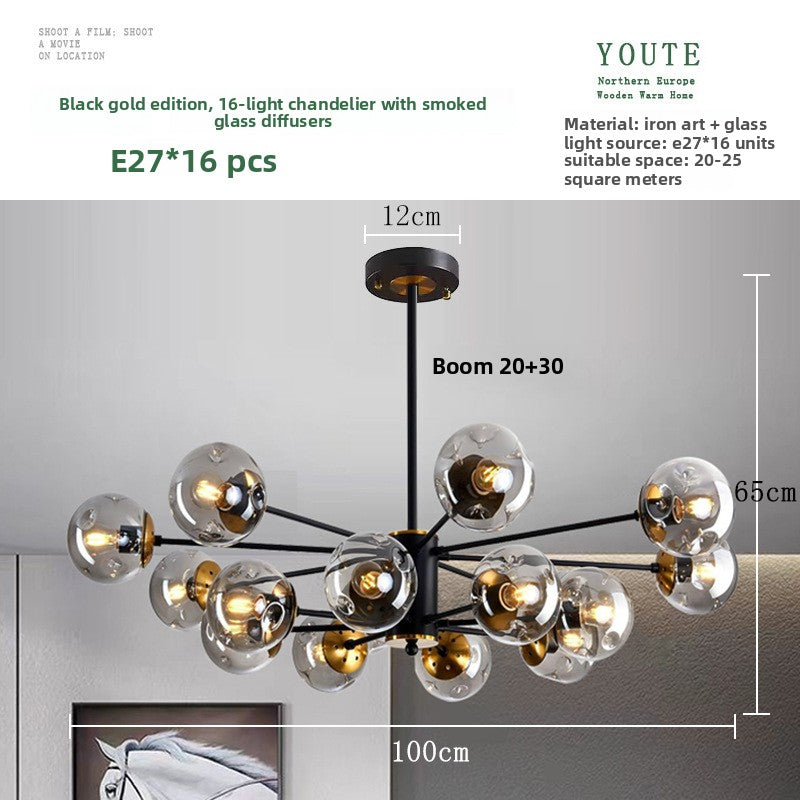Glass Chandelier Light