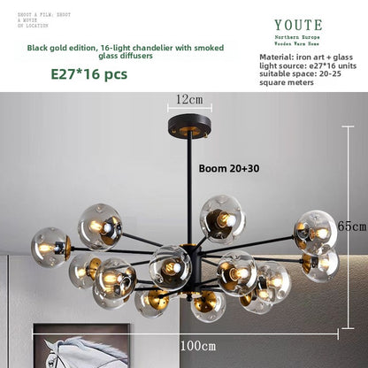 Glass Chandelier Light