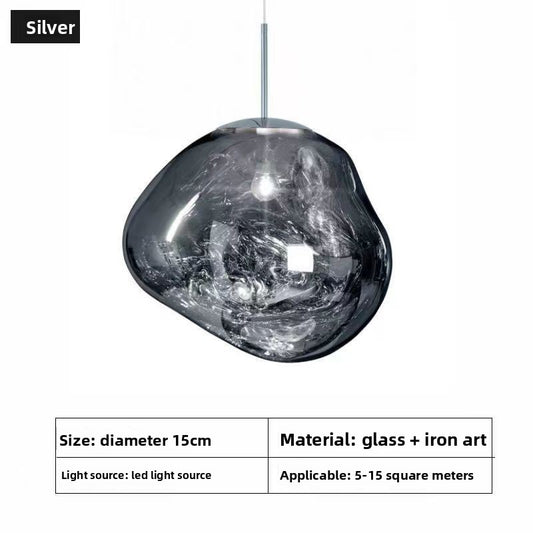 Glass chandelier