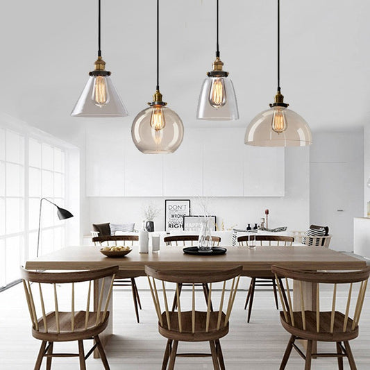 Glass chandelier