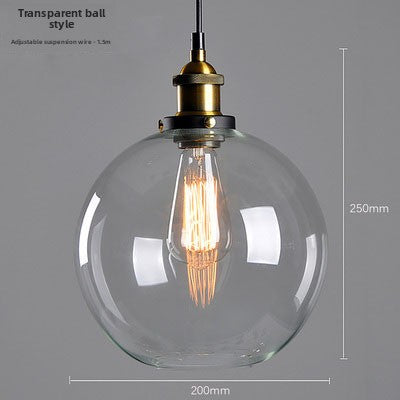 Glass chandelier