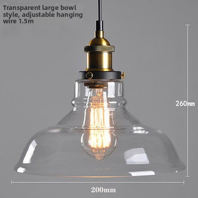 Glass chandelier