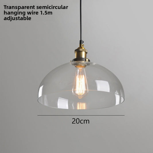 Glass chandelier