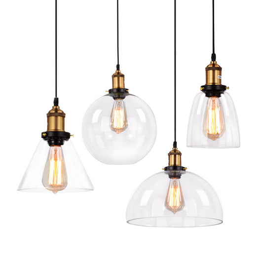 Glass chandelier