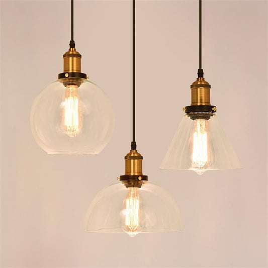 Glass chandelier