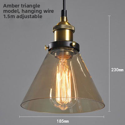 Glass chandelier