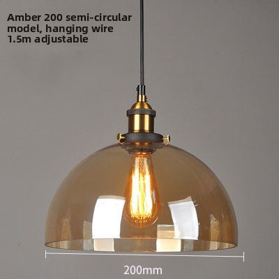 Glass chandelier