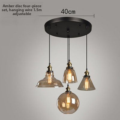 Glass chandelier