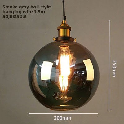 Glass chandelier