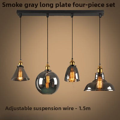 Glass chandelier