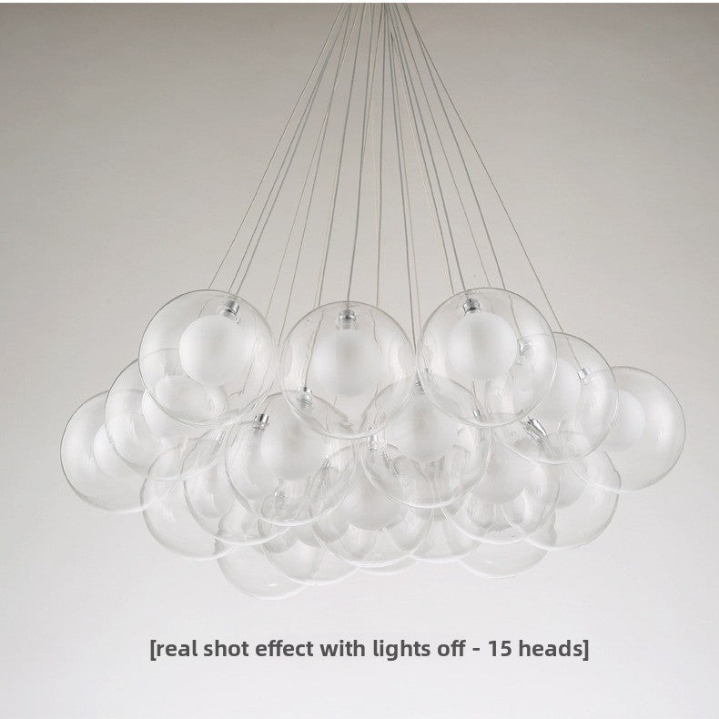 Glass chandelier