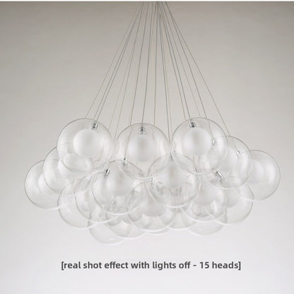 Glass chandelier