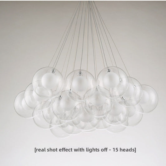 Glass chandelier