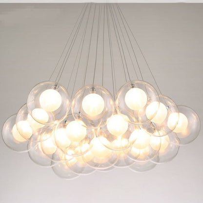 Glass chandelier