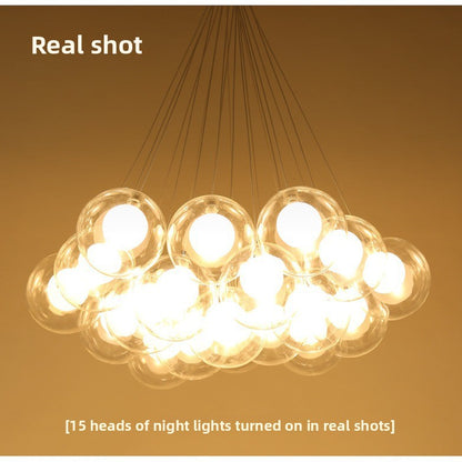 Glass chandelier