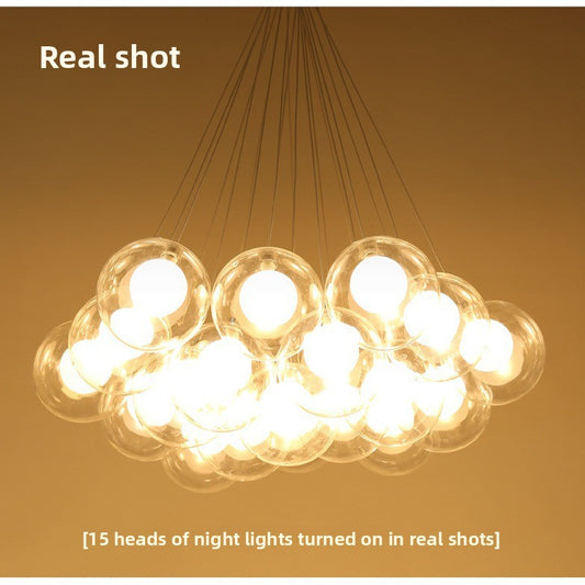 Glass chandelier