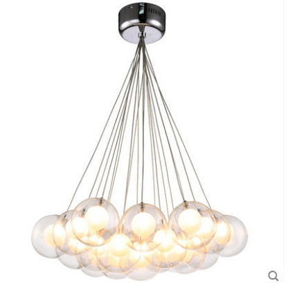 Glass chandelier