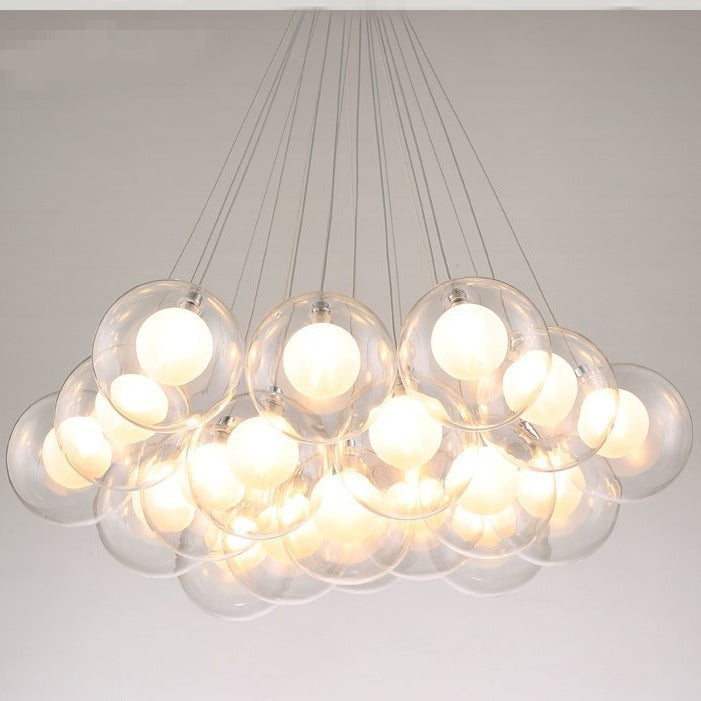 Glass chandelier