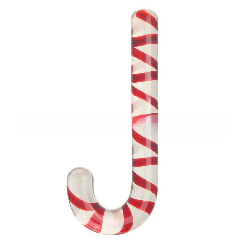 Glass Christmas Tree Crutch Shape Anal Plug Adult Sex Toy