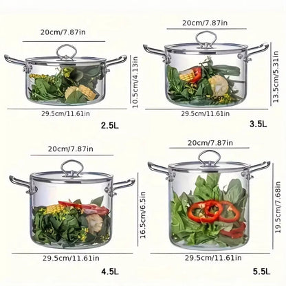 glass cooking pot