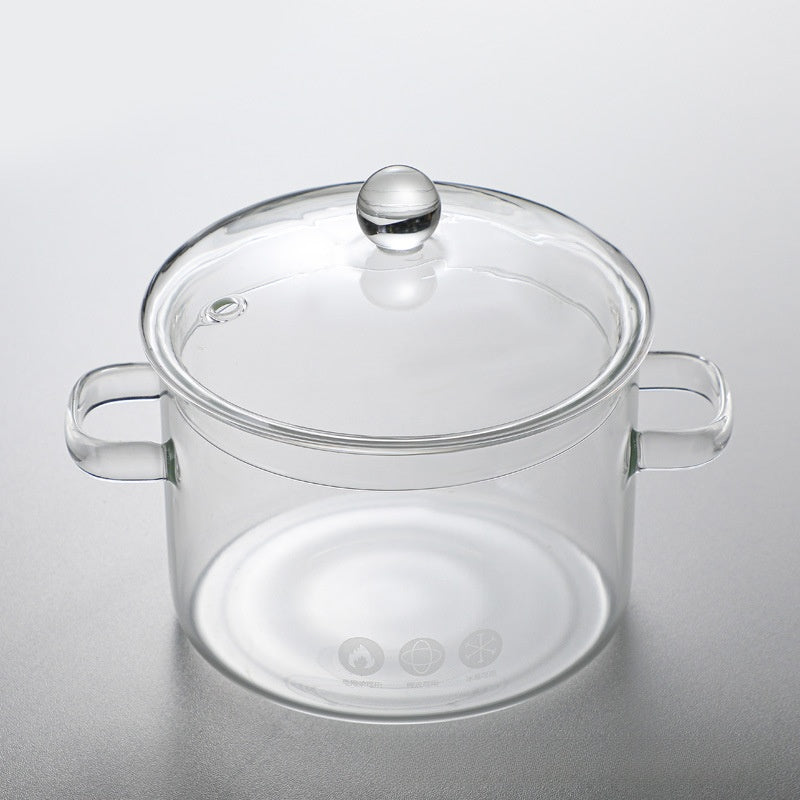 Glass Cooking Pot with Lid