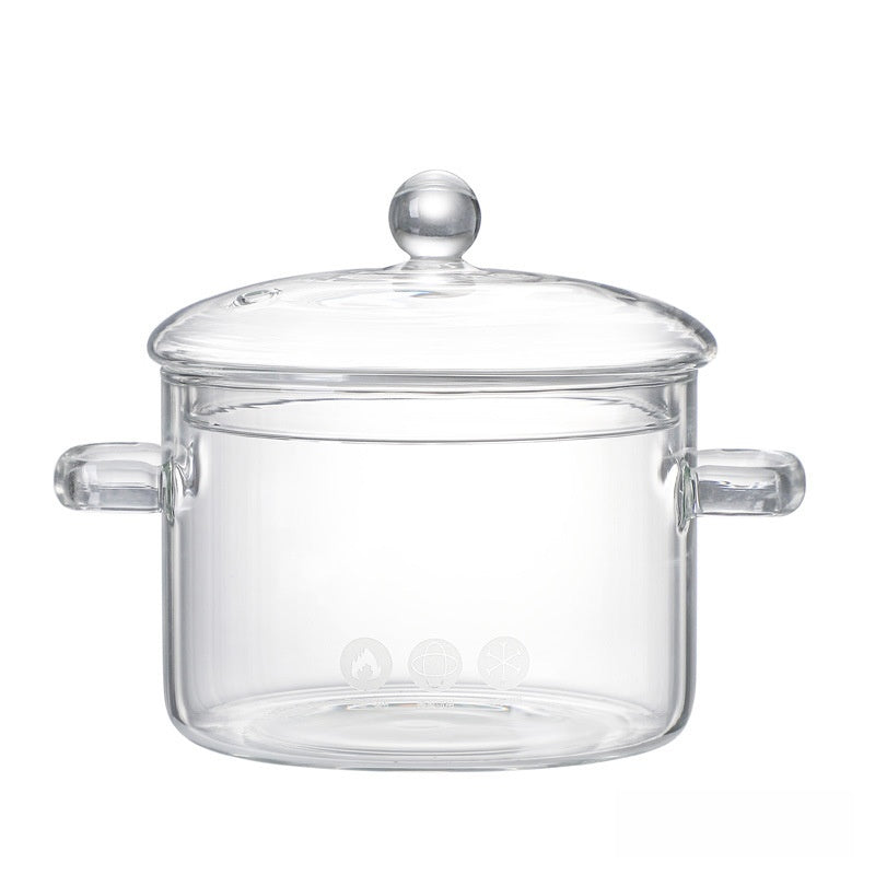 Glass Cooking Pot with Lid