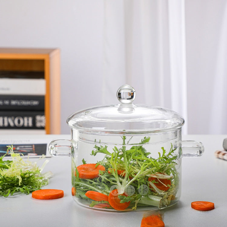 Glass Cooking Pot with Lid