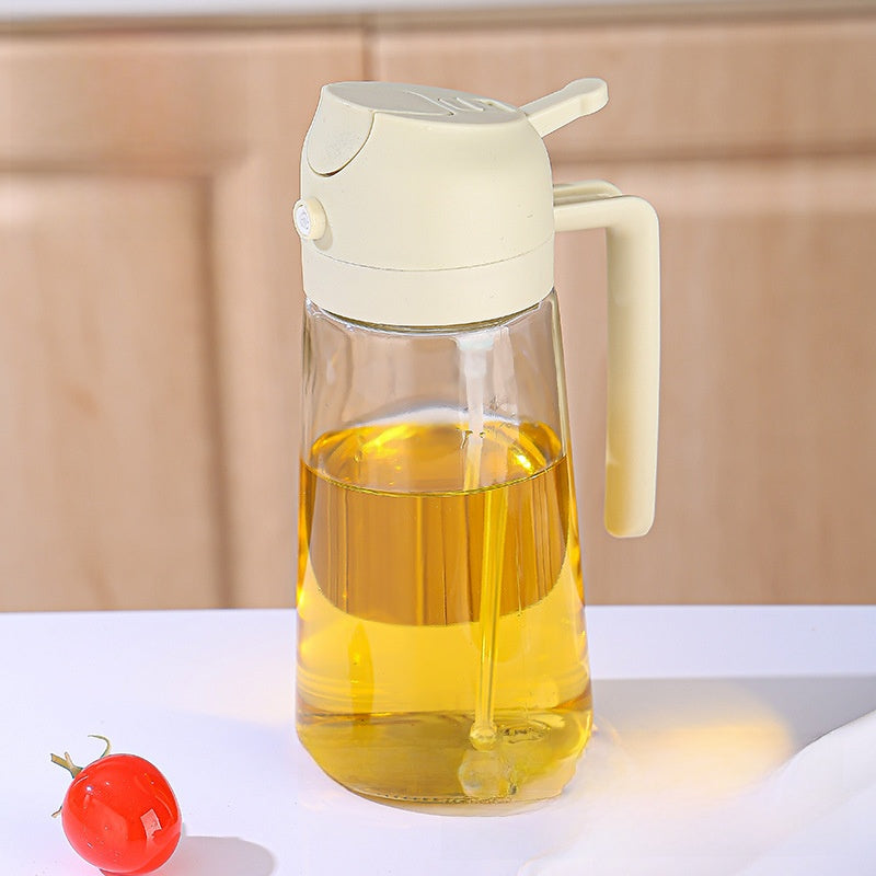 Glass Dual-Use Oil Spray and Pour Bottle for Kitchen