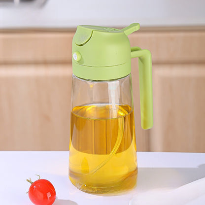 Glass Dual-Use Oil Spray and Pour Bottle for Kitchen