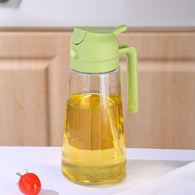 Glass Dual-Use Oil Spray and Pour Bottle for Kitchen
