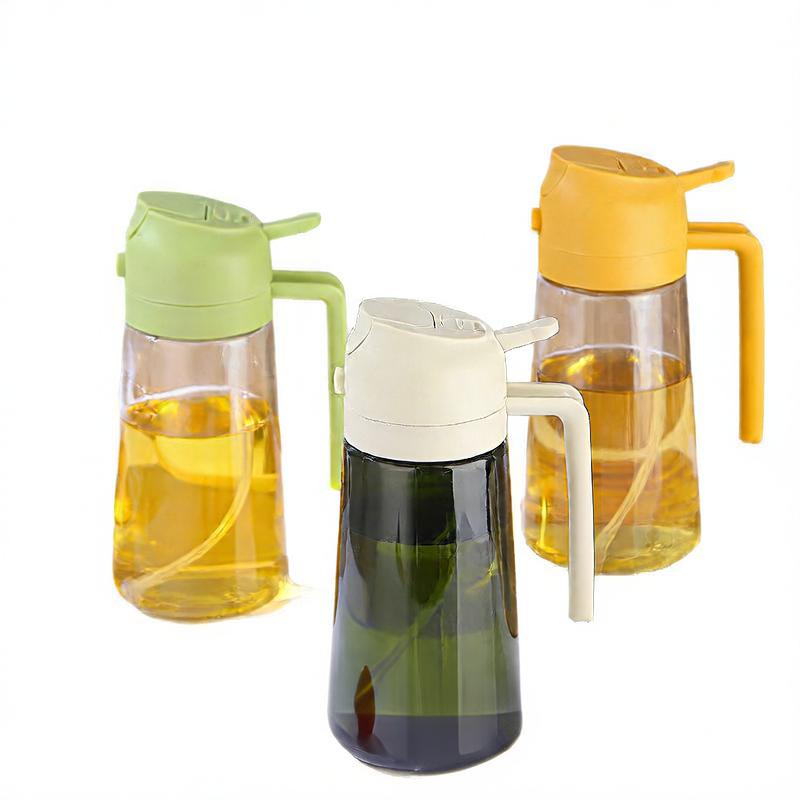 Glass Dual-Use Oil Spray and Pour Bottle for Kitchen