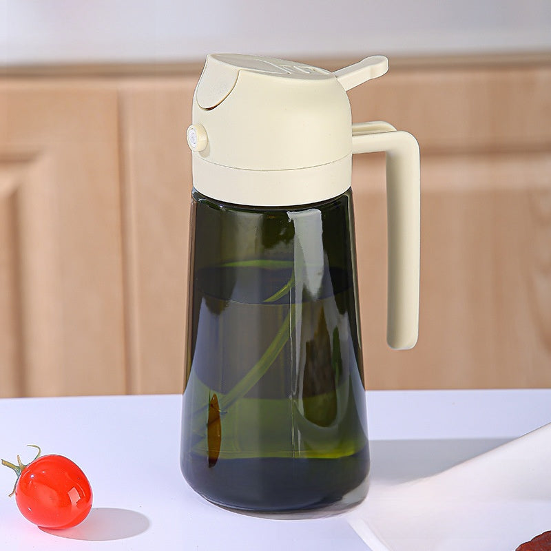 Glass Dual-Use Oil Spray and Pour Bottle for Kitchen