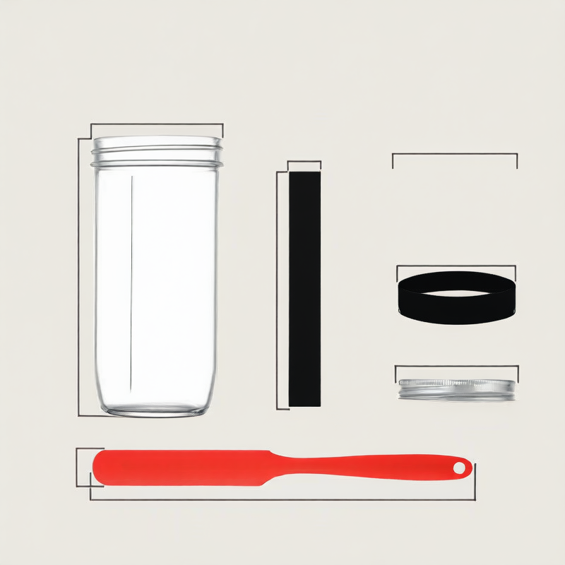 Glass fermentation jar