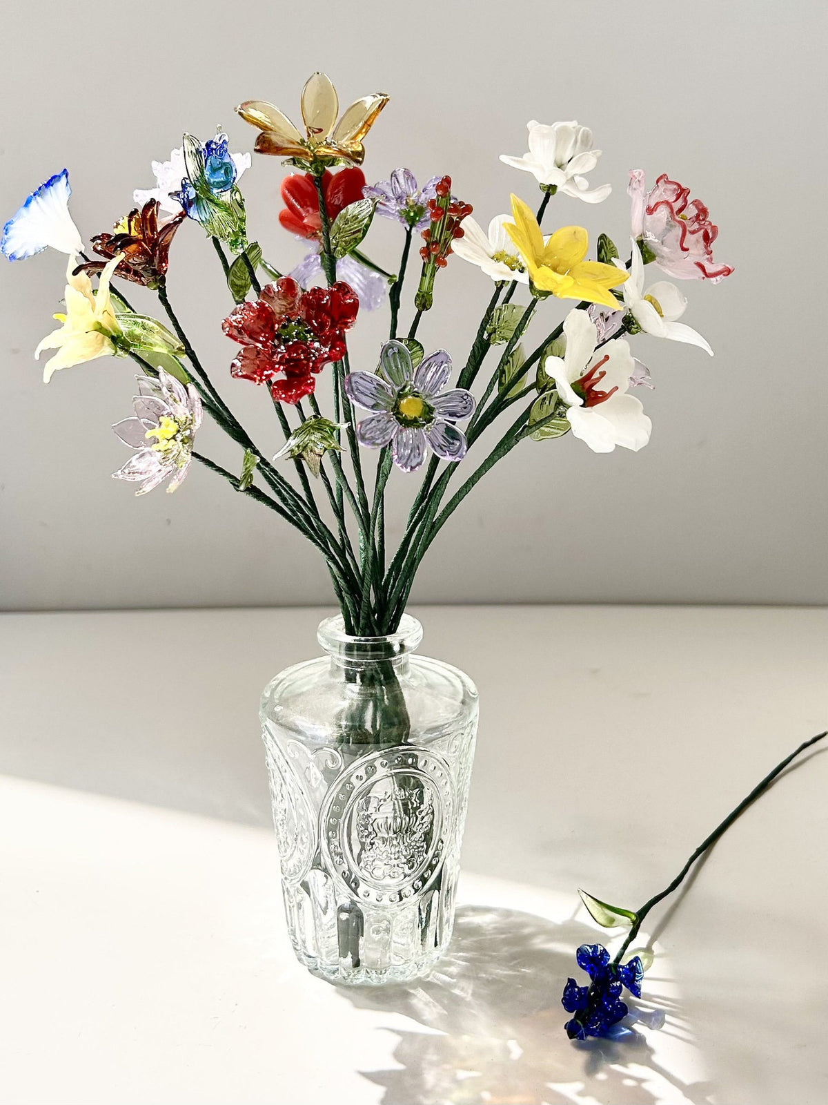 Glass Flower Ornament