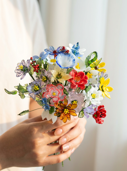 Glass Flower Ornament