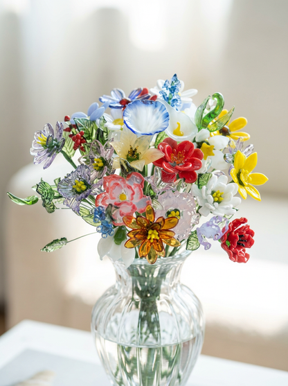 Glass Flower Ornament