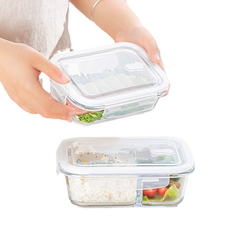 Glass food container