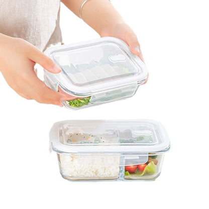 Glass food container