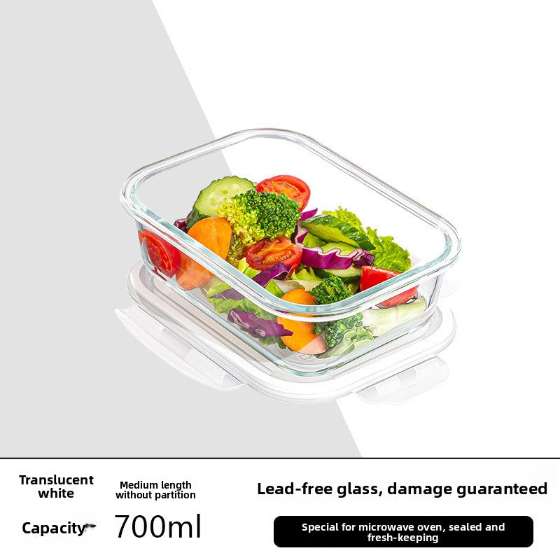 Glass food container