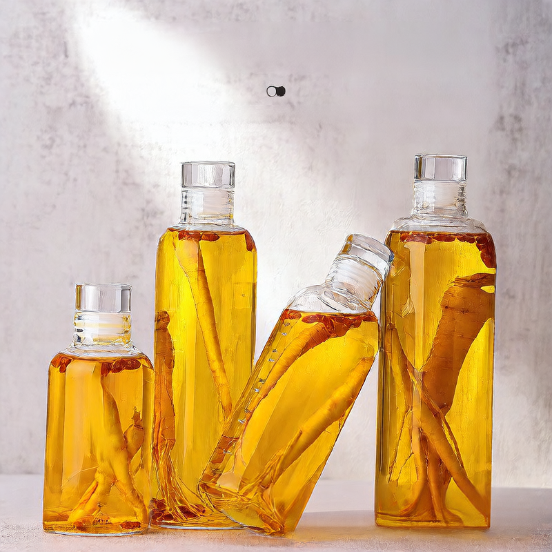 Glass Graduated Liquor Bottles