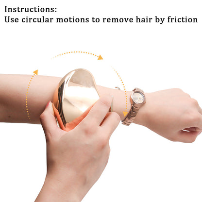 Glass hair removal device