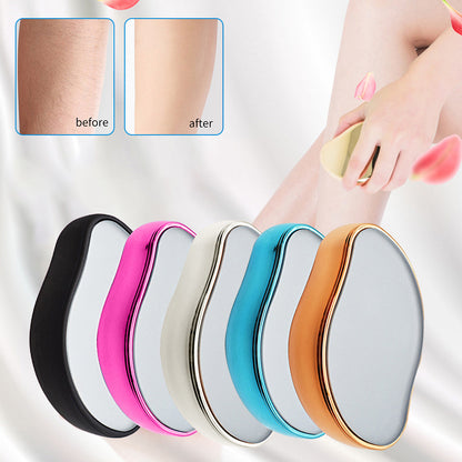 Glass hair removal device
