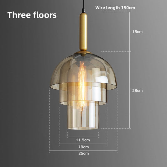 Glass Hanging Chandelier
