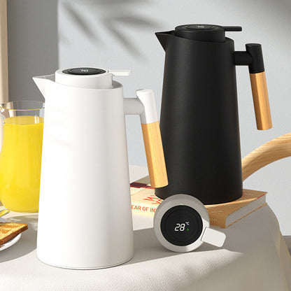 Glass Inner Coffee Pot with Temperature Measurement Lid