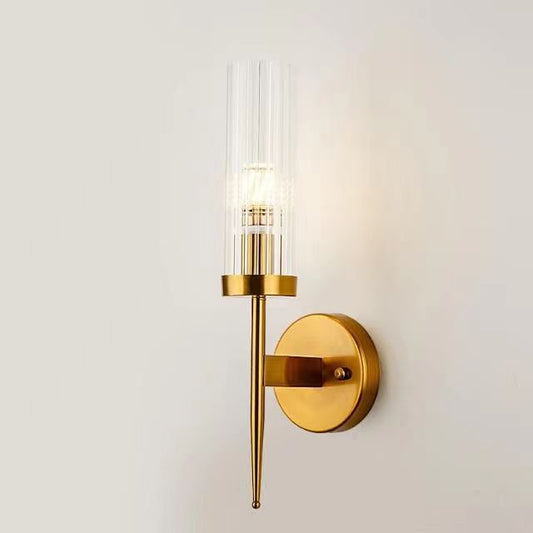 Glass LED wall lamp