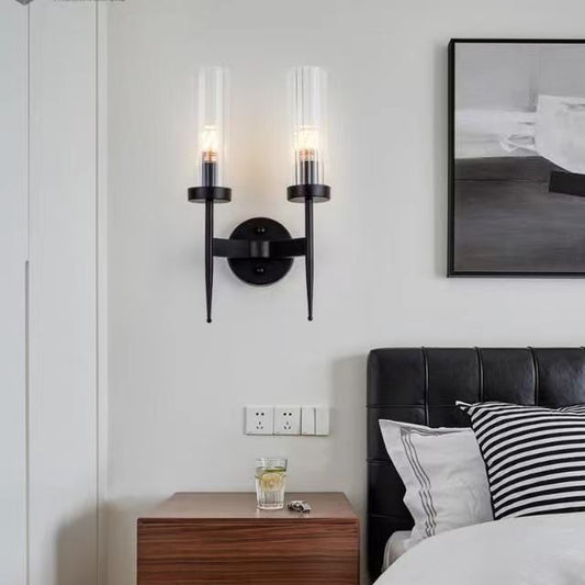 Glass LED wall lamp
