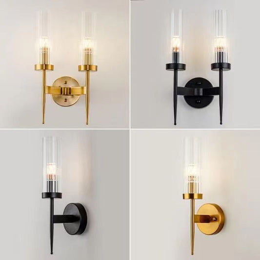 Glass LED wall lamp