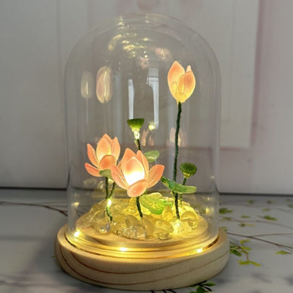 Glass Lotus Night Light