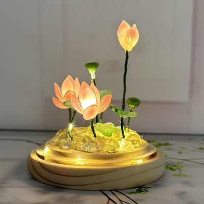 Glass Lotus Night Light