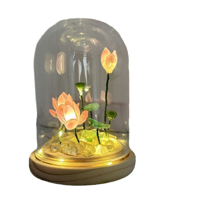 Glass Lotus Night Light